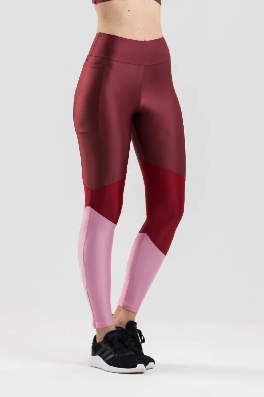 Pocket Air Leggings - Burgundy