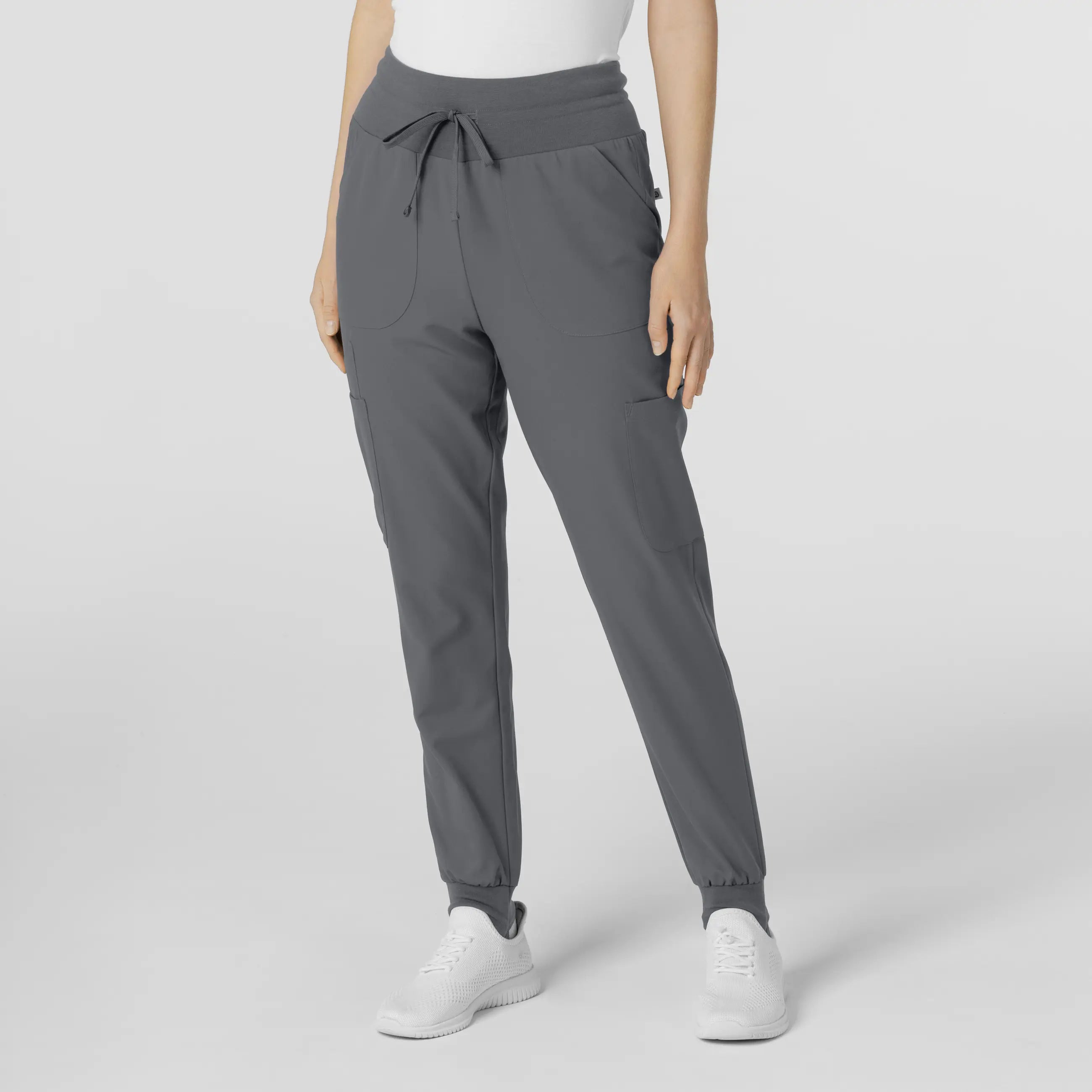 Wink Women's Convertible Stirrup Jogger Scrub Pant - Pewter