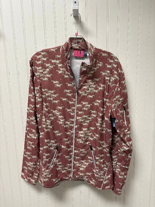 Athletic Jacket By Cmb In Pink, Size: Xl