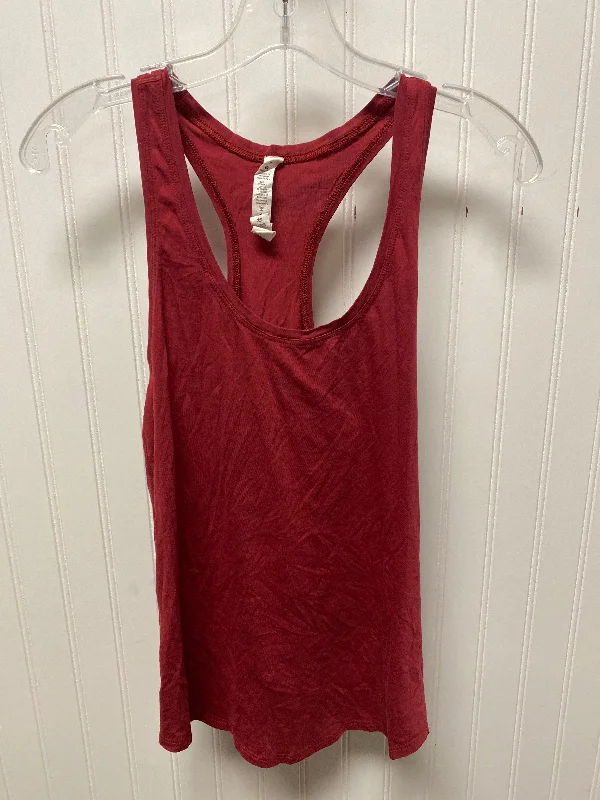 Athletic Tank Top By Lululemon In Red, Size: S