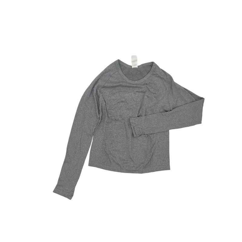 Athletic Top Ls Crewneck By Old Navy In Grey, Size:L