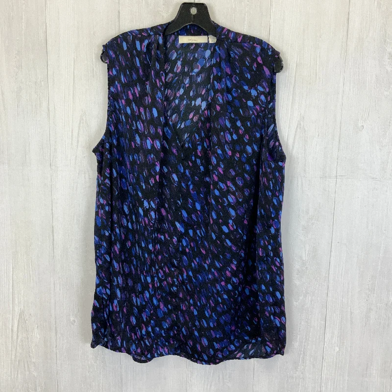 Black & Blue Top Sleeveless Sejour, Size 1x