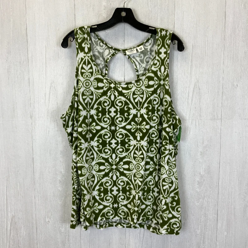 Green Top Sleeveless Cato, Size 4x