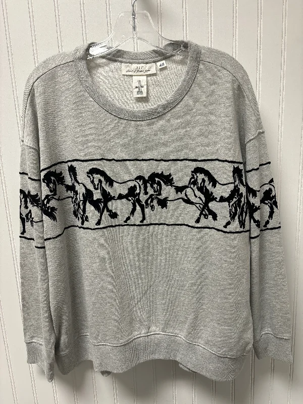 Sweater By H&m In Grey, Size: L