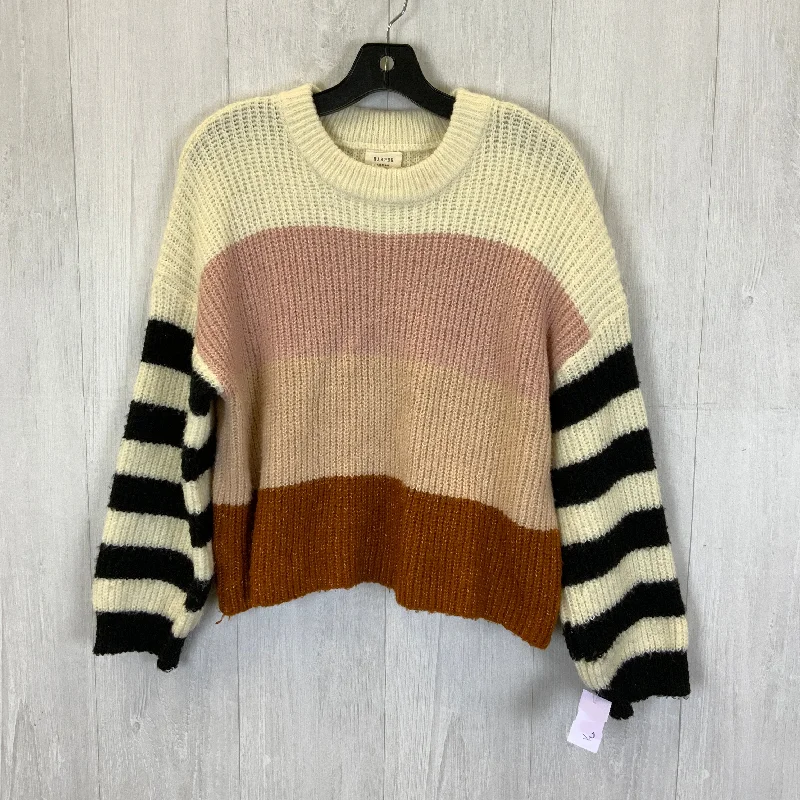 Sweater By Harper In Pink & Tan, Size: S