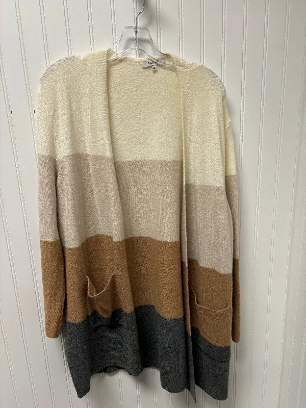 Sweater Cardigan By Madewell In Beige, Size: L