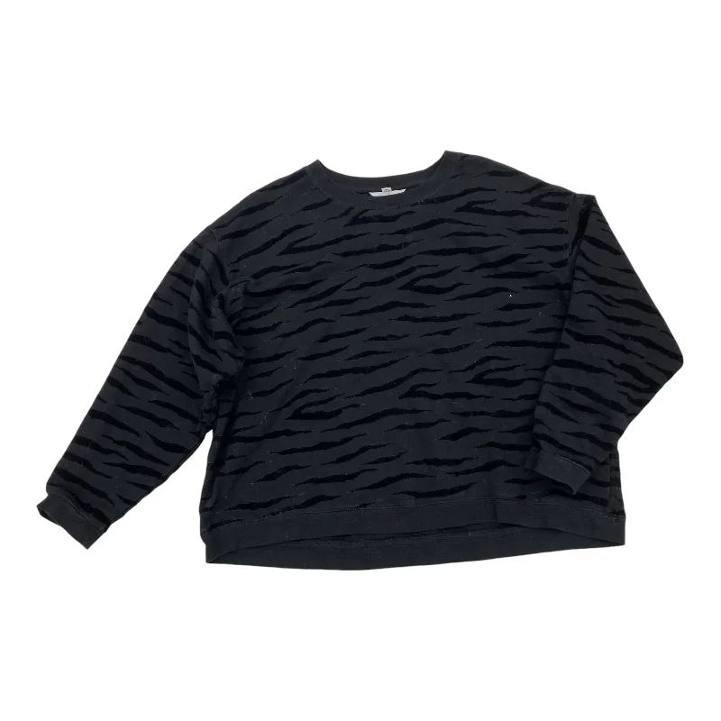 SWEATSHIRT CREWNECK by TIME AND TRU In BLACK, Size: XL