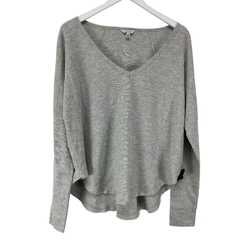 Top Long Sleeve Basic By Lucky Brand In Grey, Size: Xl