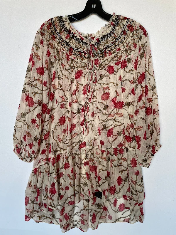 Top Long Sleeve By Free People In Multi-colored, Size: Xs