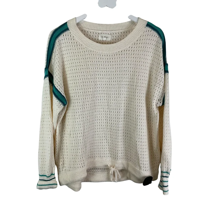 Top Long Sleeve By Lou And Grey In Cream, Size: L