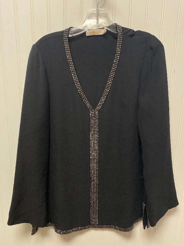 Top Long Sleeve Designer By Tory Burch In Black, Size: M