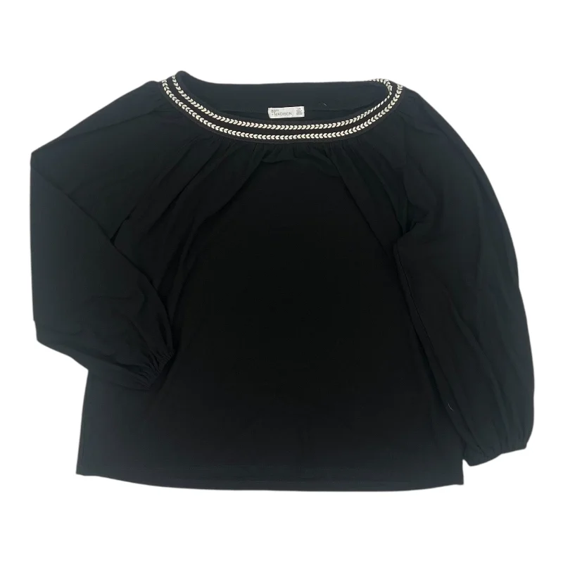 Top Ls By 89Th And Madison In Black, Size:L