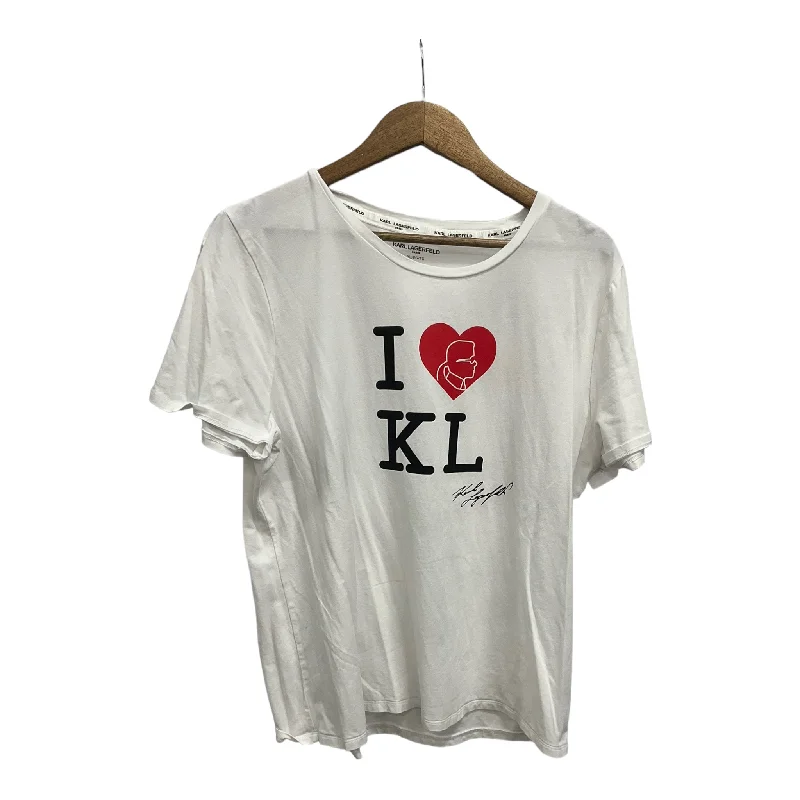 Top Short Sleeve By Karl Lagerfeld  Size: Xl