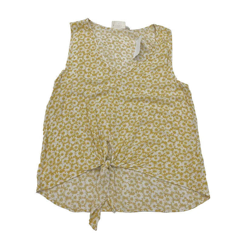 YELLOW EVERLY TOP SLEEVELESS, Size XS