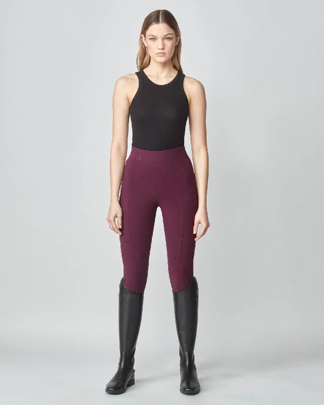 Yagya Compression Pull-On Breeches Burgundy