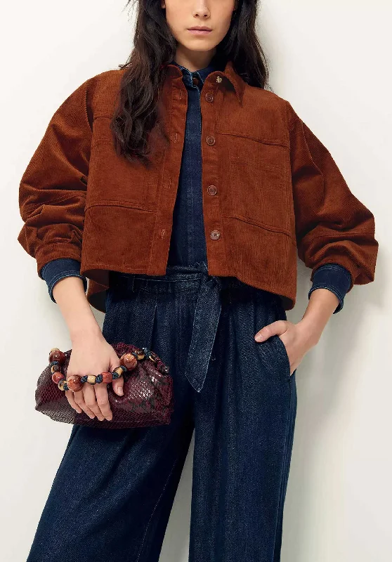 Denim Shirt Leone Corduroy Copper