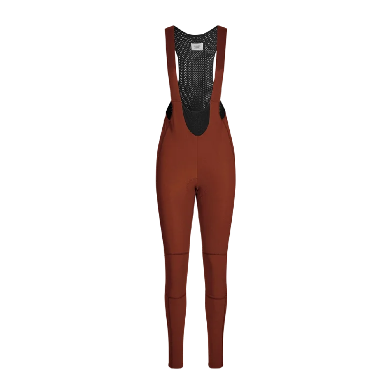 Women's Mechanism Deep Winter Long Bibs - Mahogany